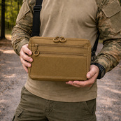Чоловіча тактична сумка EDC Cordura 600D, сумка для патчів 25×20×5,5см койот. Зображення №6 Чоловіча тактична сумка EDC Cordura 600D, сумка для патчів 25×20×5,5см койот. Зображення №6