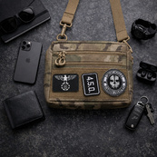 Чоловіча тактична сумка Multicam EDC Cordura 600D, сумка для патчів і шевронів мультікам. Зображення №3 Чоловіча тактична сумка Multicam EDC Cordura 600D, сумка для патчів і шевронів мультікам. Зображення №3