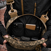 Чоловіча тактична сумка EDC Cordura 600D, сумка з кордури для патчів піксель. Зображення №7 Чоловіча тактична сумка EDC Cordura 600D, сумка з кордури для патчів піксель. Зображення №7