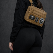 Чоловіча тактична сумка EDC Cordura 600D, сумка для патчів 25×20×5,5см койот. Зображення №8 Чоловіча тактична сумка EDC Cordura 600D, сумка для патчів 25×20×5,5см койот. Зображення №8