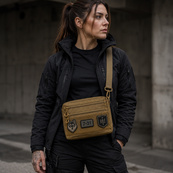 Чоловіча тактична сумка EDC Cordura 600D, сумка для патчів 25×20×5,5см койот. Зображення №10 Чоловіча тактична сумка EDC Cordura 600D, сумка для патчів 25×20×5,5см койот. Зображення №10
