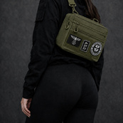 Чоловіча тактична сумка EDC Cordura 600D, сумка для патчів 25×20×5,5 см хакі. Зображення №8 Чоловіча тактична сумка EDC Cordura 600D, сумка для патчів 25×20×5,5 см хакі. Зображення №8