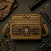 Чоловіча тактична сумка EDC Cordura 600D, сумка для патчів 25×20×5,5см койот. Зображення №15 Чоловіча тактична сумка EDC Cordura 600D, сумка для патчів 25×20×5,5см койот. Зображення №15