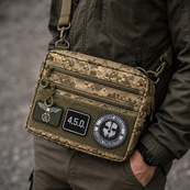 Чоловіча тактична сумка EDC Cordura 600D, сумка з кордури для патчів піксель. Зображення №16 Чоловіча тактична сумка EDC Cordura 600D, сумка з кордури для патчів піксель. Зображення №16