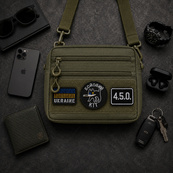 Чоловіча тактична сумка EDC Cordura 600D, сумка для патчів 25×20×5,5 см хакі. Зображення №15 Чоловіча тактична сумка EDC Cordura 600D, сумка для патчів 25×20×5,5 см хакі. Зображення №15