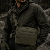Чоловіча тактична сумка EDC Cordura 600D, сумка для патчів 25×20×5,5 см хакі. Зображення №16 Чоловіча тактична сумка EDC Cordura 600D, сумка для патчів 25×20×5,5 см хакі. Зображення №16