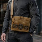 Чоловіча тактична сумка EDC Cordura 600D, сумка для патчів 25×20×5,5см койот. Зображення №20 Чоловіча тактична сумка EDC Cordura 600D, сумка для патчів 25×20×5,5см койот. Зображення №20