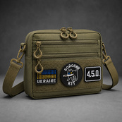 Чоловіча тактична сумка EDC Cordura 600D, сумка для патчів 25×20×5,5 см хакі. Зображення №17 Чоловіча тактична сумка EDC Cordura 600D, сумка для патчів 25×20×5,5 см хакі. Зображення №17