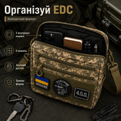 Чоловіча тактична сумка EDC Cordura 600D, сумка з кордури для патчів піксель. Зображення №21 Чоловіча тактична сумка EDC Cordura 600D, сумка з кордури для патчів піксель. Зображення №21