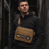Чоловіча тактична сумка EDC Cordura 600D, сумка для патчів 25×20×5,5см койот. Зображення №22 Чоловіча тактична сумка EDC Cordura 600D, сумка для патчів 25×20×5,5см койот. Зображення №22