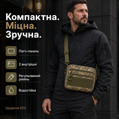 Чоловіча тактична сумка EDC Cordura 600D, сумка з кордури для патчів піксель. Зображення №22 Чоловіча тактична сумка EDC Cordura 600D, сумка з кордури для патчів піксель. Зображення №22
