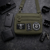Чоловіча тактична сумка EDC Cordura 600D, сумка для патчів 25×20×5,5 см хакі. Зображення №21 Чоловіча тактична сумка EDC Cordura 600D, сумка для патчів 25×20×5,5 см хакі. Зображення №21