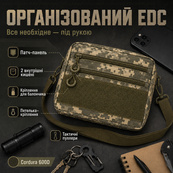 Чоловіча тактична сумка EDC Cordura 600D, сумка з кордури для патчів піксель. Зображення №26 Чоловіча тактична сумка EDC Cordura 600D, сумка з кордури для патчів піксель. Зображення №26