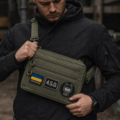Чоловіча тактична сумка EDC Cordura 600D, сумка для патчів 25×20×5,5 см хакі. Зображення №24 Чоловіча тактична сумка EDC Cordura 600D, сумка для патчів 25×20×5,5 см хакі. Зображення №24
