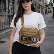 Чоловіча тактична сумка EDC Cordura 600D, сумка для патчів 25×20×5,5см койот. Зображення №28 Чоловіча тактична сумка EDC Cordura 600D, сумка для патчів 25×20×5,5см койот. Зображення №28