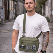 Чоловіча тактична сумка EDC Cordura 600D, сумка для патчів 25×20×5,5 см хакі. Зображення №27 Чоловіча тактична сумка EDC Cordura 600D, сумка для патчів 25×20×5,5 см хакі. Зображення №27