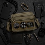 Чоловіча тактична сумка EDC Cordura 600D, сумка для патчів 25×20×5,5 см хакі. Зображення №32 Чоловіча тактична сумка EDC Cordura 600D, сумка для патчів 25×20×5,5 см хакі. Зображення №32