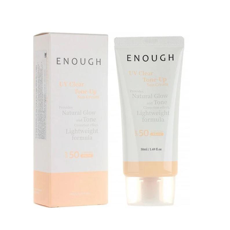 Тонуючий сонцезахисний крем для обличчя ENOUGH UV Clear SPF50 PA+++, 50 мл Тонуючий сонцезахисний крем для обличчя ENOUGH UV Clear SPF50 PA+++, 50 мл