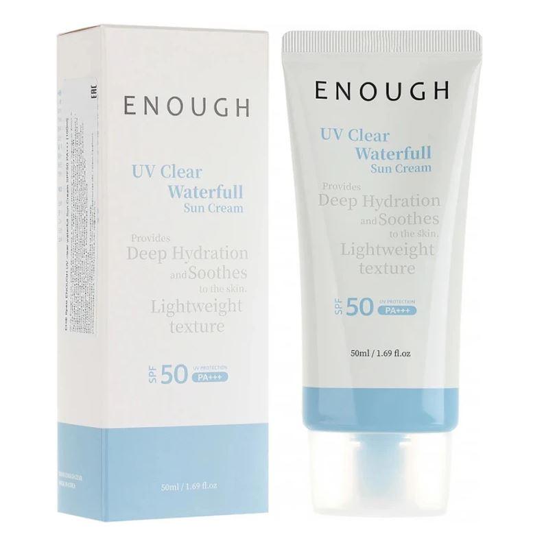 Сонцезахисний крем для обличчя ENOUGH UV Clear Waterfull SPF50 PA+++ 50 мл Сонцезахисний крем для обличчя ENOUGH UV Clear Waterfull SPF50 PA+++ 50 мл