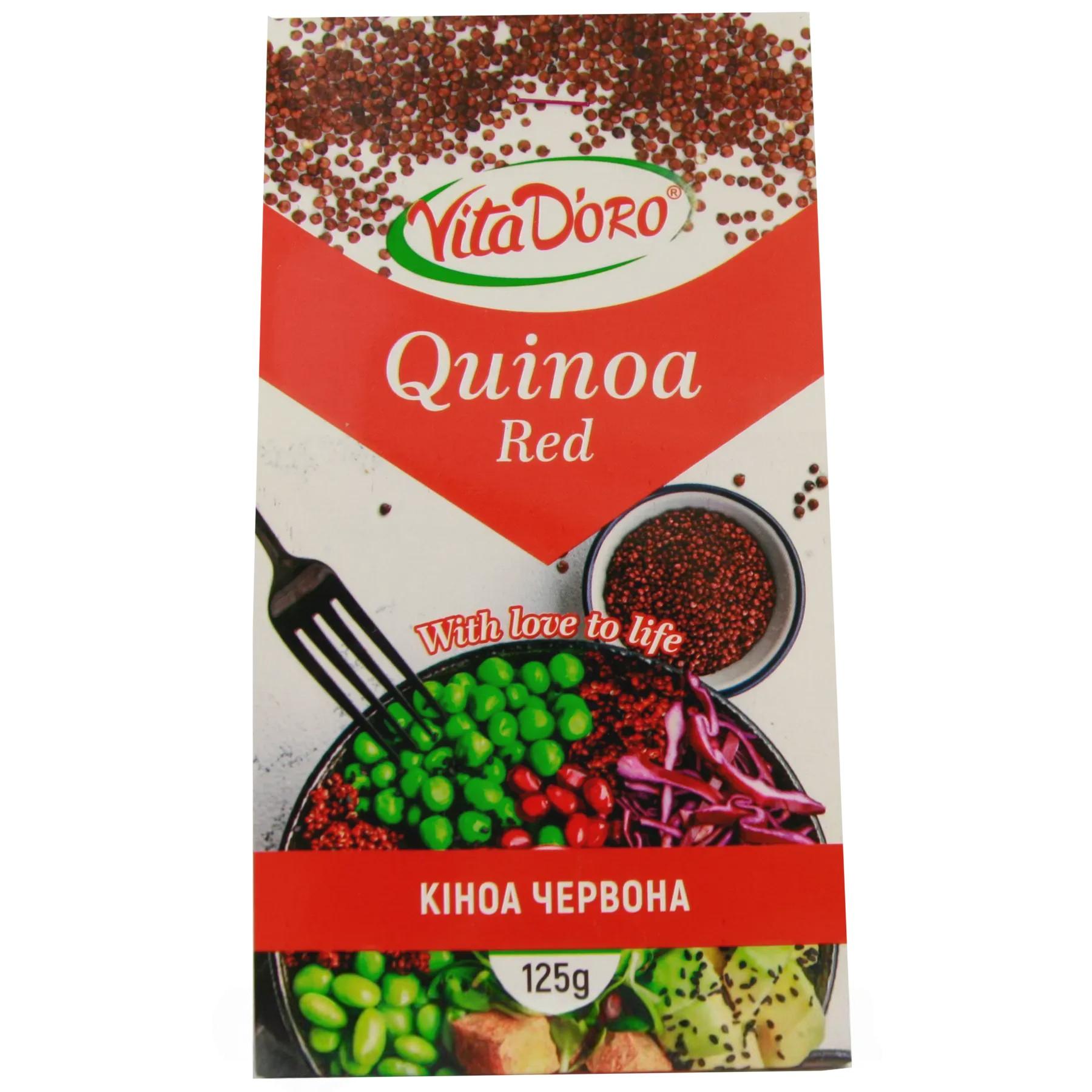Кіноа червона ВітаДоро VitaDoro quinoa red 125g Кіноа червона ВітаДоро VitaDoro quinoa red 125g