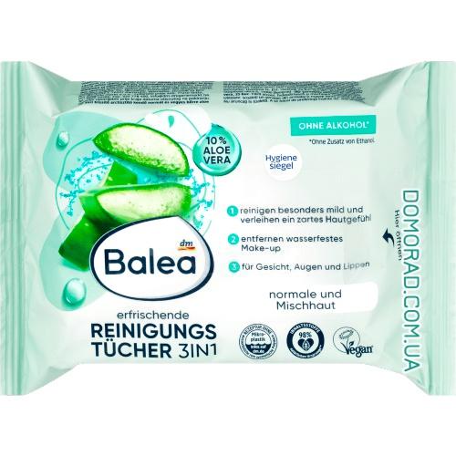 Balea Серветки для зняття макіяжу Erfrischend 25шт Balea Серветки для зняття макіяжу Erfrischend 25шт