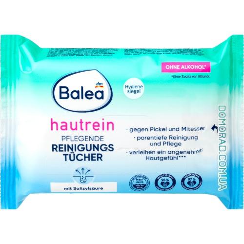 Balea Серветки для зняття макіяжу Hautrein 25шт Balea Серветки для зняття макіяжу Hautrein 25шт