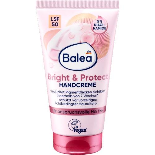 Balea Крем для рук із сонцезахистом Bright & Protect LSF 50 Balea Крем для рук із сонцезахистом Bright & Protect LSF 50