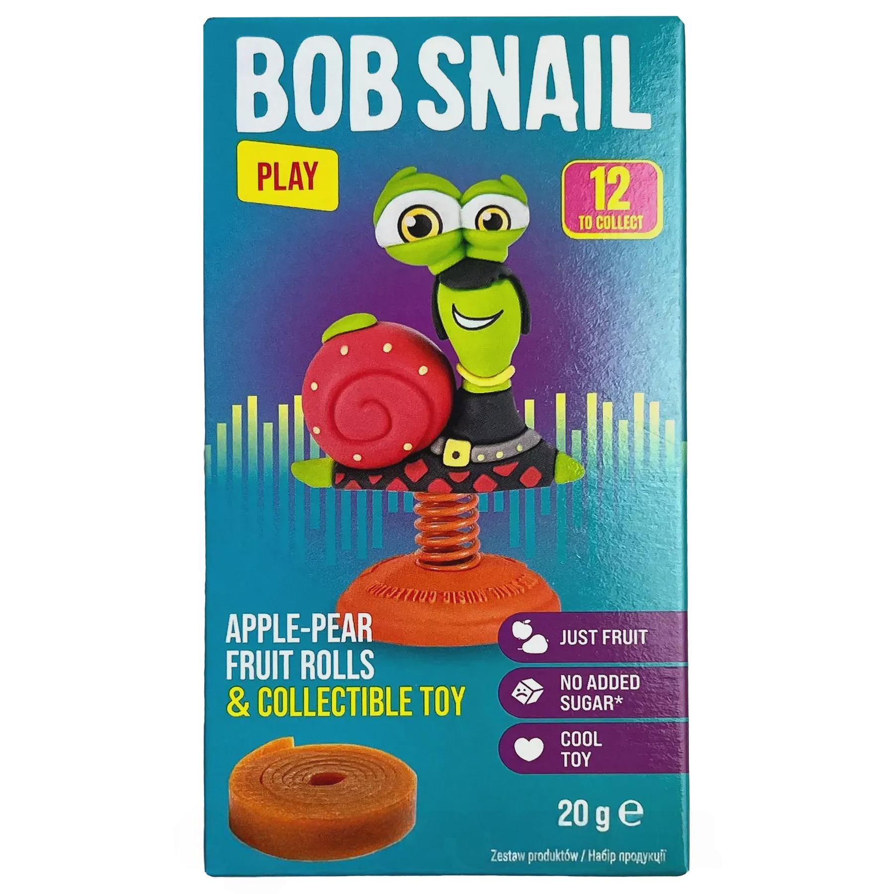Цукерки натуральні яблуко-груша з іграшкою Равлик Боб Bob snail 20g Цукерки натуральні яблуко-груша з іграшкою Равлик Боб Bob snail 20g