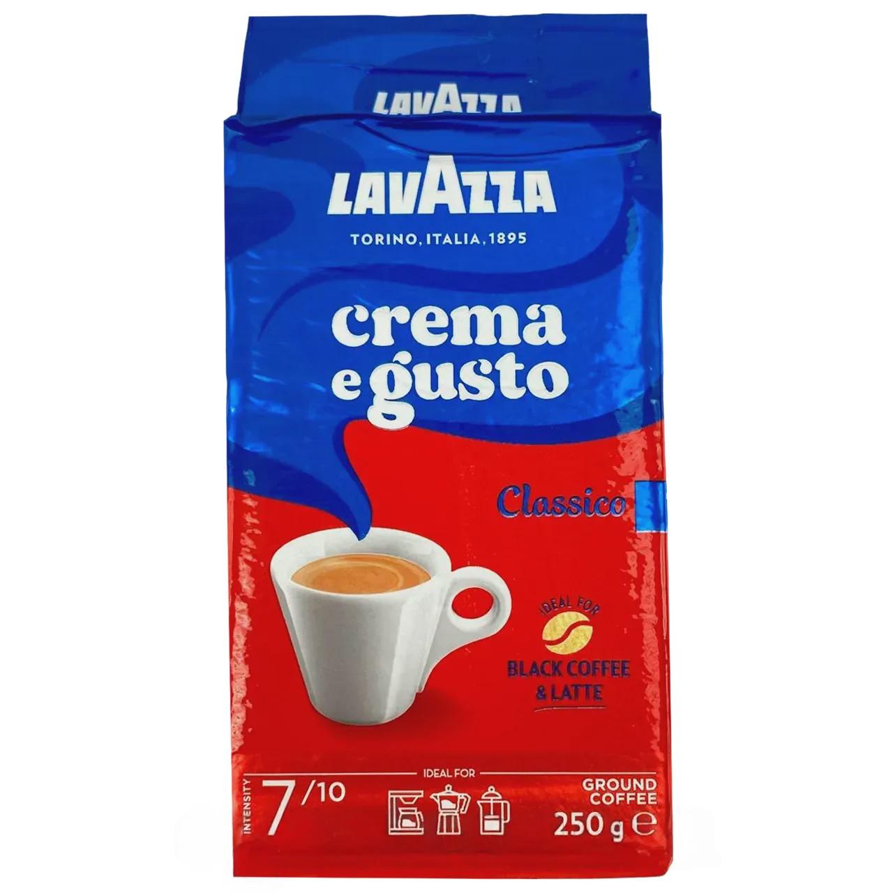 Кава крема густо колір (мелена) Лавацца Lavazza crema e gusto 250g Кава крема густо колір (мелена) Лавацца Lavazza crema e gusto 250g