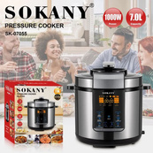 Мультиварка-скороварка-пароварка Sokany SK-07055 7л 3в1 Электрическая с таймером 1000Вт. Изображение №2 Мультиварка-скороварка-пароварка Sokany SK-07055 7л 3в1 Электрическая с таймером 1000Вт. Изображение №2