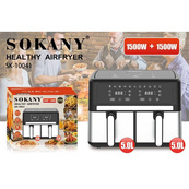 Аэрофритюрница Sokany SK-10041 Air Fryer безмасляного приготовления сенсорное управление 8л 1800Вт. Изображение №3 Аэрофритюрница Sokany SK-10041 Air Fryer безмасляного приготовления сенсорное управление 8л 1800Вт. Изображение №3