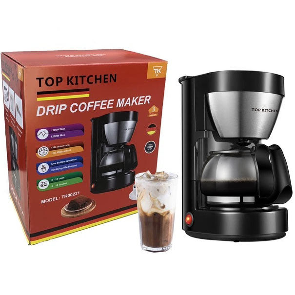 Капельная кофеварка Top Kitchen 1200W TK00221 кофе молотый 1л Капельная кофеварка Top Kitchen 1200W TK00221 кофе молотый 1л
