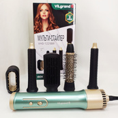 Фен-щётка мультистайлер ViLgrand VHD-1225BR 1200Вт green. Изображение №7