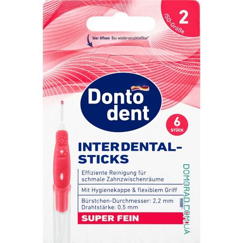 Dontodent Зубные ершики (2) RED 6шт. Dontodent Зубные ершики (2) RED 6шт.