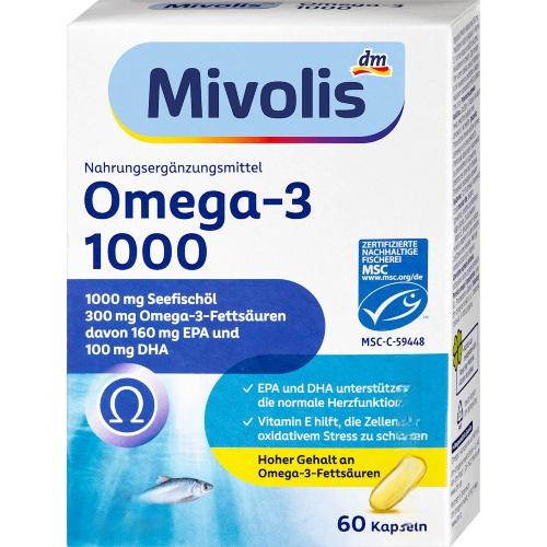 Mivolis Omega-3, 60 капсул Mivolis Omega-3, 60 капсул