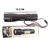 Фонарик аккумуляторный ручной Bailong BL-29 диод T6 + COB зарядка от USB, фонарик led, водонепроницаемый. Изображение №4