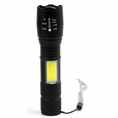 Фонарик аккумуляторный ручной Bailong BL-29 диод T6 + COB зарядка от USB, фонарик led, водонепроницаемый. Изображение №5