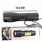 Фонарик аккумуляторный ручной Bailong BL-29 диод T6 + COB зарядка от USB, фонарик led, водонепроницаемый. Изображение №6