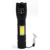 Фонарик аккумуляторный ручной Bailong BL-29 диод T6 + COB зарядка от USB, фонарик led, водонепроницаемый. Изображение №9