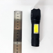 Фонарик аккумуляторный ручной Bailong BL-29 диод T6 + COB зарядка от USB, фонарик led, водонепроницаемый. Изображение №21