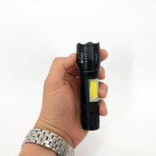 Фонарик аккумуляторный ручной Bailong BL-29 диод T6 + COB зарядка от USB, фонарик led, водонепроницаемый. Изображение №22