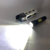 Фонарик аккумуляторный ручной Bailong BL-29 диод T6 + COB зарядка от USB, фонарик led, водонепроницаемый. Изображение №24