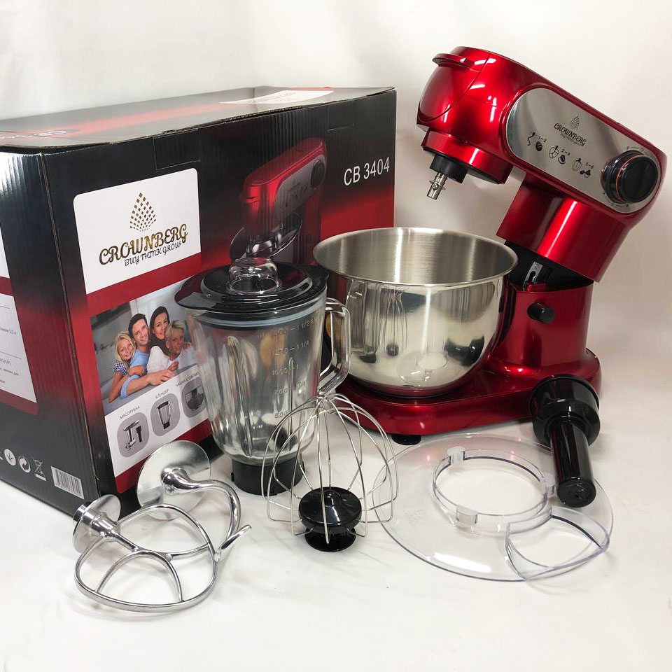 Кухонный комбайн 3в1 Crownberg CB-3404 Тестомес-Мясорубка-Блендер 2200Вт Кухонный комбайн 3в1 Crownberg CB-3404 Тестомес-Мясорубка-Блендер 2200Вт