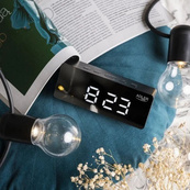 Настольные часы-будильник Adler AD 1189 Black с термометром, LED-подсветкой и USB-питанием. Изображение №3 Настольные часы-будильник Adler AD 1189 Black с термометром, LED-подсветкой и USB-питанием. Изображение №3