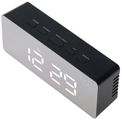 Настольные часы-будильник Adler AD 1189 Black с термометром, LED-подсветкой и USB-питанием. Изображение №4 Настольные часы-будильник Adler AD 1189 Black с термометром, LED-подсветкой и USB-питанием. Изображение №4