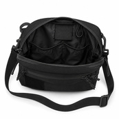 Тактична сумка чорна з Cordura 1000D, сумка через плече з VELCRO-панеллю. Зображення №8 Тактична сумка чорна з Cordura 1000D, сумка через плече з VELCRO-панеллю. Зображення №8