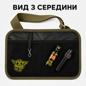 Тактична сумка месенджер хакі, сумка для шевронів та патчів. Изображение №3