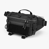 Тактична сумка-бананка через плече чорна з Cordura 1000D, поясна чоловіча сумка з VELCRO та карабіном. Изображение №17 Тактична сумка-бананка через плече чорна з Cordura 1000D, поясна чоловіча сумка з VELCRO та карабіном. Изображение №17