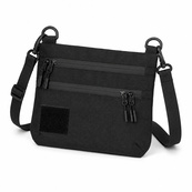 Тактична сумка чорна з Cordura 1000D, сумка через плече з VELCRO-панеллю. Зображення №35 Тактична сумка чорна з Cordura 1000D, сумка через плече з VELCRO-панеллю. Зображення №35