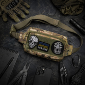 Тактична сумка-бананка Multicam для патчів і шевронів Cordura, поясна сумка унісекс 25×17×7 см. Изображение №2 Тактична сумка-бананка Multicam для патчів і шевронів Cordura, поясна сумка унісекс 25×17×7 см. Изображение №2